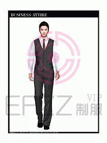 男職業(yè)裝商務(wù)馬夾設(shè)計125