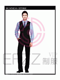 男職業(yè)裝商務(wù)馬夾設(shè)計124