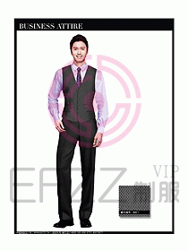 男職業(yè)裝商務馬夾設計131