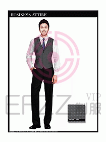 男職業(yè)裝商務(wù)馬夾設(shè)計133