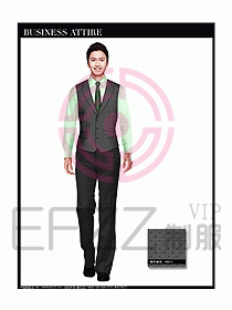 男職業(yè)裝商務(wù)馬夾設(shè)計136