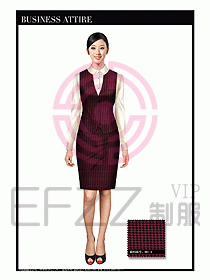 女職業(yè)裝時尚馬夾設(shè)計316