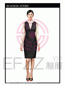 女時尚OL職業(yè)裝設(shè)計圖991