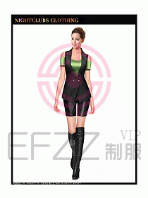 夜總會(huì)KTV服務(wù)員制服設(shè)計(jì)圖534