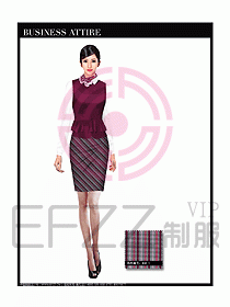空姐職業(yè)服裝設(shè)計效果圖466