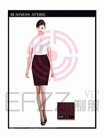 空姐職業(yè)服裝設(shè)計效果圖469