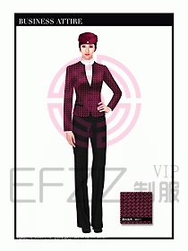 空姐職業(yè)服裝設(shè)計效果圖490