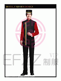 酒店門童行李生制服設(shè)計833