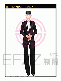 酒店門童行李生制服設(shè)計(jì)829