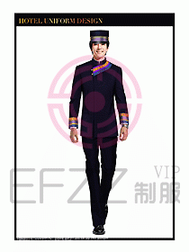 酒店門童行李生制服設(shè)計(jì)834