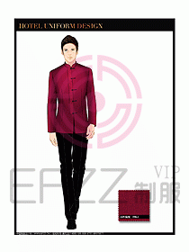 酒店中餐服務(wù)員制服設(shè)計(jì)圖1308