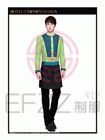 酒店中餐服務(wù)員制服設(shè)計圖1325