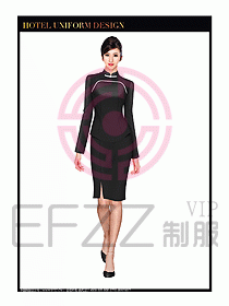 酒店中餐服務(wù)員制服設(shè)計圖1327
