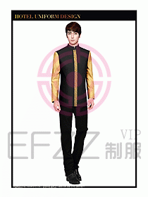 酒店餐飲服務(wù)員制服設(shè)計圖1340