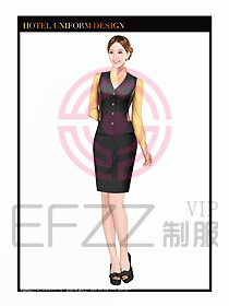 酒店餐飲服務(wù)員制服設(shè)計(jì)圖1345