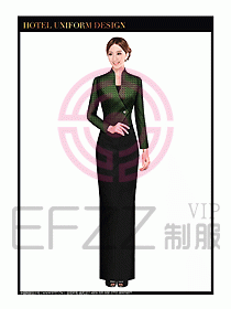 酒店餐飲咨客制服設(shè)計圖639