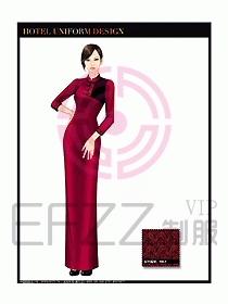 酒店餐飲咨客制服設計圖636