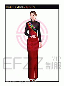 酒店餐飲咨客制服設(shè)計(jì)圖647