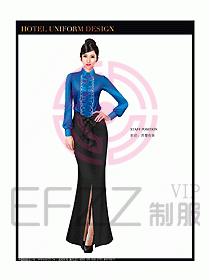 酒店西餐廳咨客制服設(shè)計(jì)圖350