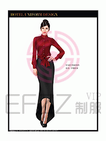 酒店西餐廳咨客制服設(shè)計(jì)圖349