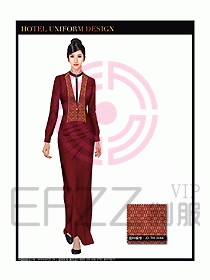 酒店西餐廳咨客制服設(shè)計圖352
