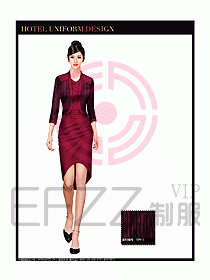 酒店西餐廳咨客制服設(shè)計圖355