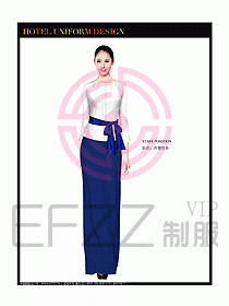 酒店西餐廳咨客制服設(shè)計(jì)圖358