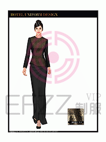 酒店西餐廳咨客制服設(shè)計(jì)圖354