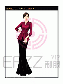 酒店西餐廳咨客制服設(shè)計(jì)圖363