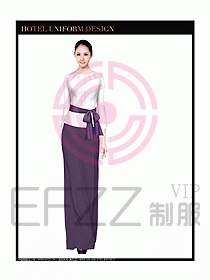 酒店西餐廳咨客制服設(shè)計(jì)圖359
