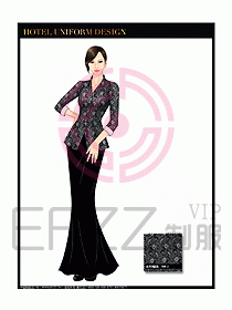 酒店西餐廳咨客制服設(shè)計(jì)圖364
