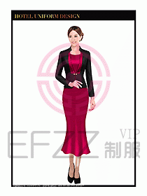 酒店西餐廳咨客制服設(shè)計(jì)圖368