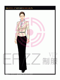 酒店西餐廳咨客制服設(shè)計圖366
