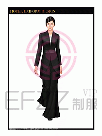 酒店西餐廳咨客制服設(shè)計(jì)圖371