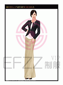 酒店西餐廳咨客制服設(shè)計(jì)圖375