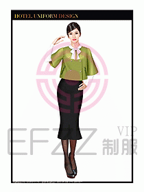 酒店西餐廳咨客制服設(shè)計(jì)圖378
