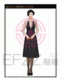 酒店西餐廳咨客制服設(shè)計(jì)圖382