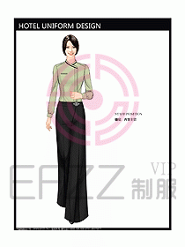 酒店西餐廳領班制服設計圖058