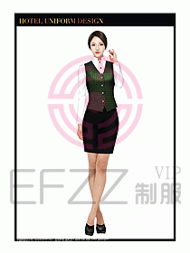 餐飲西餐廳服務(wù)員制服設(shè)計(jì)圖862