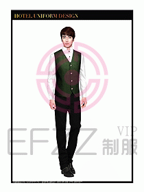餐飲西餐廳服務(wù)員制服設(shè)計(jì)圖863