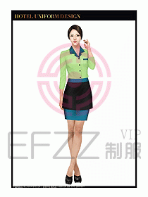 餐飲西餐廳服務(wù)員制服設(shè)計(jì)圖869