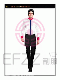 餐飲西餐廳服務(wù)員制服設(shè)計圖871