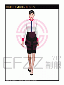 餐飲西餐廳服務(wù)員制服設(shè)計(jì)圖870