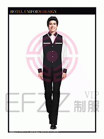 餐飲西餐廳服務(wù)員制服設(shè)計(jì)圖887