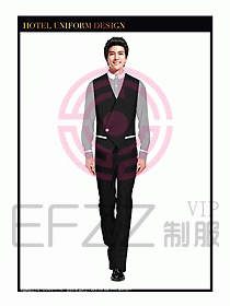餐飲西餐廳服務員制服設計圖895