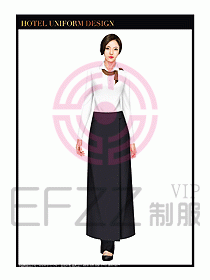 餐飲西餐廳服務(wù)員制服設(shè)計圖902
