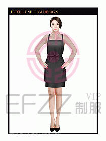 餐飲西餐廳服務(wù)員制服設(shè)計圖908