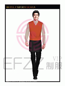 餐飲西餐廳服務(wù)員制服設(shè)計(jì)圖907