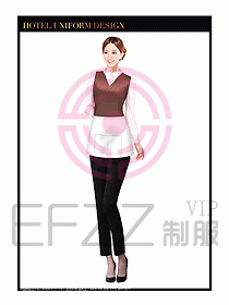 餐飲西餐廳服務(wù)員制服設(shè)計(jì)圖912