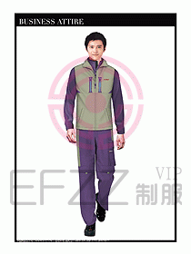 工程服馬夾服裝效果圖025